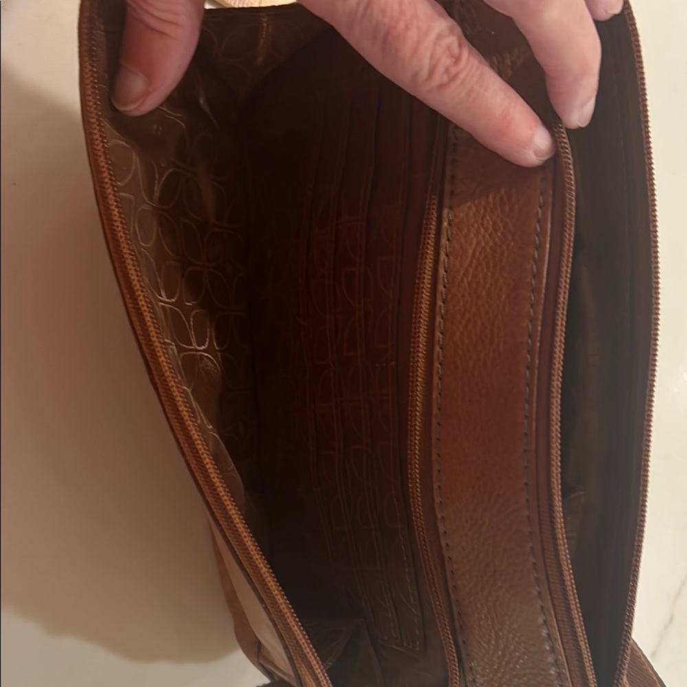 Fossil leather crossbody purse - Picture 3 of 5